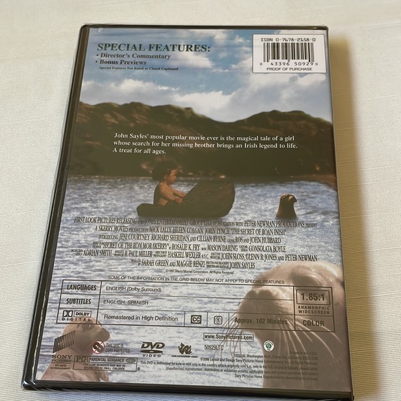 The Secret of Roan Inish Island of the Seals DVD new sealed - Picture 2 of 6